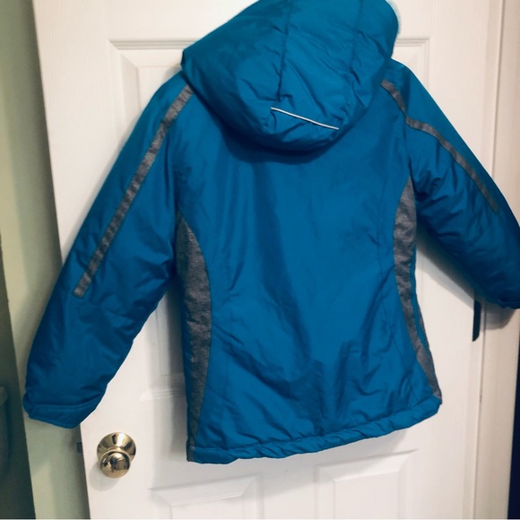 Girls Teal 2 in 1 Snow Coat 10/12 - Picture 6 of 7